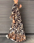 Loose Printed Vacation Dress