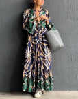 Loose Printed Vacation Dress