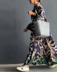 Loose Printed Vacation Dress