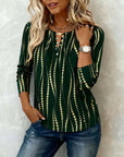 Button Print Long-Sleeve T-Shirt