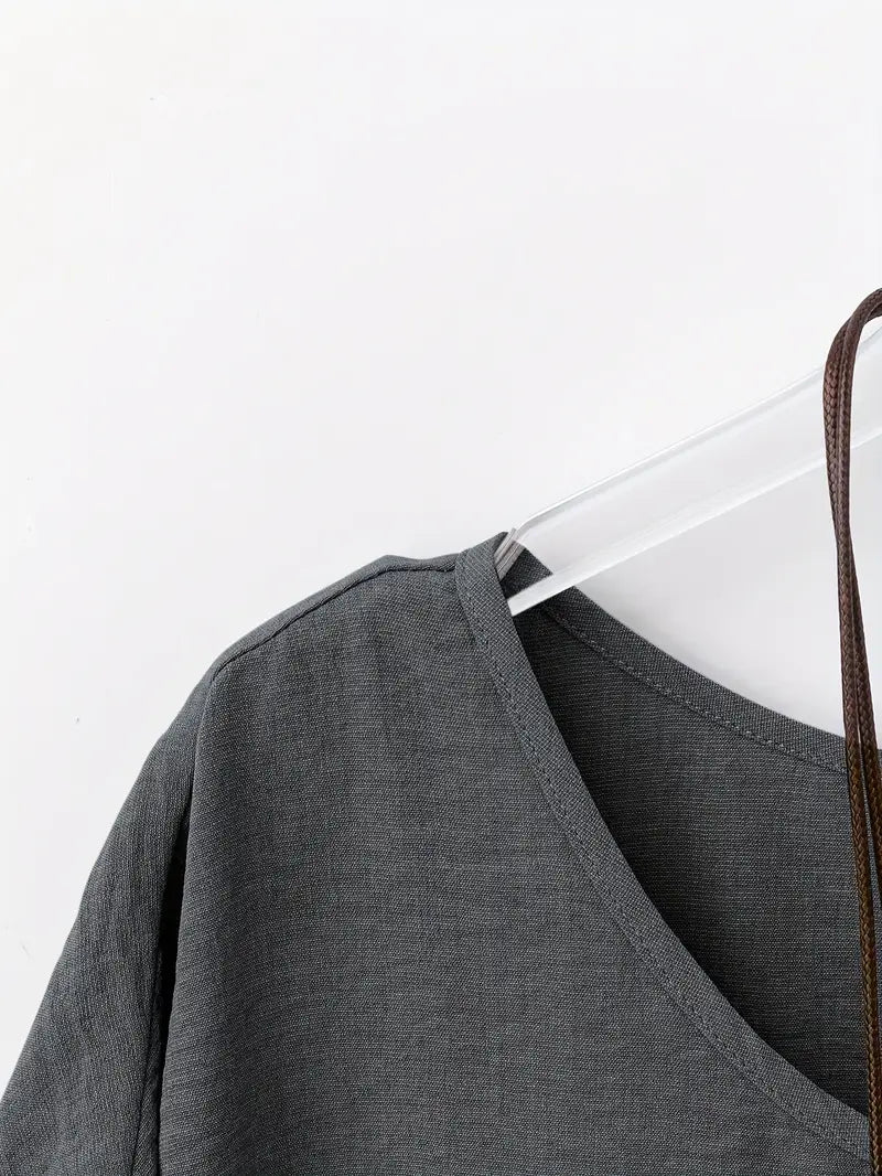 Breezy Casual Cotton Loose Blouse