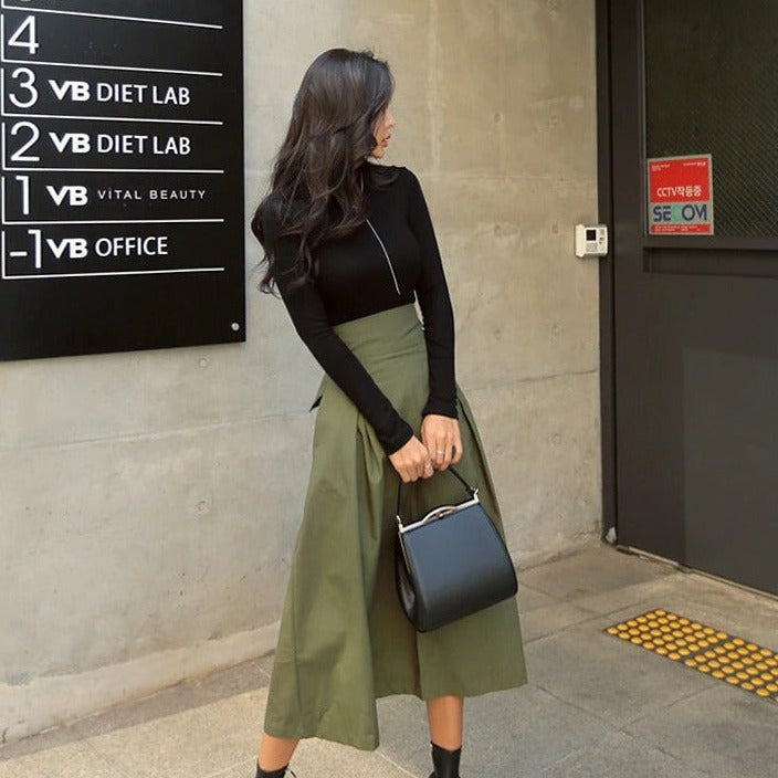 Modern High-Waist Skirt for Women