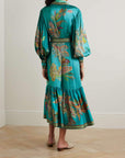 Soft Floral Pattern Maxi Dress