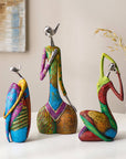 Abstract Colorful Female Statues