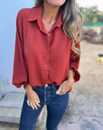 Stylish Oversized Blouse – Flowy, Lightweight & Effortless Fit for Elevated Everyday Looks