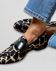 Fashion Loafers with Giraffe Print