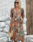 Trendy Summer Dress with Delicate Leopard Lace