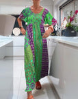 Boho Bliss Patchwork Maxi Dress