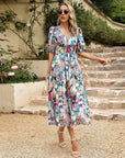 Graceful Flared Midi Dress with Tailored Fit
