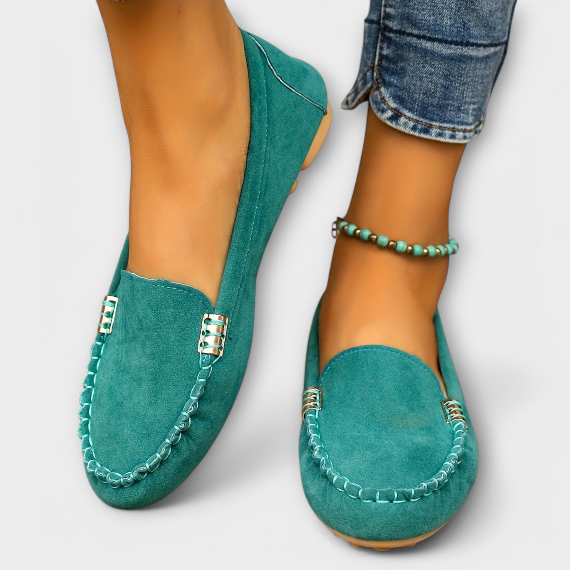 Soft Leather Moccasin Slip-On Shoes