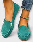 Soft Leather Moccasin Slip-On Shoes