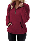 Harper Soft Touch Pullover with Sherpa Texture