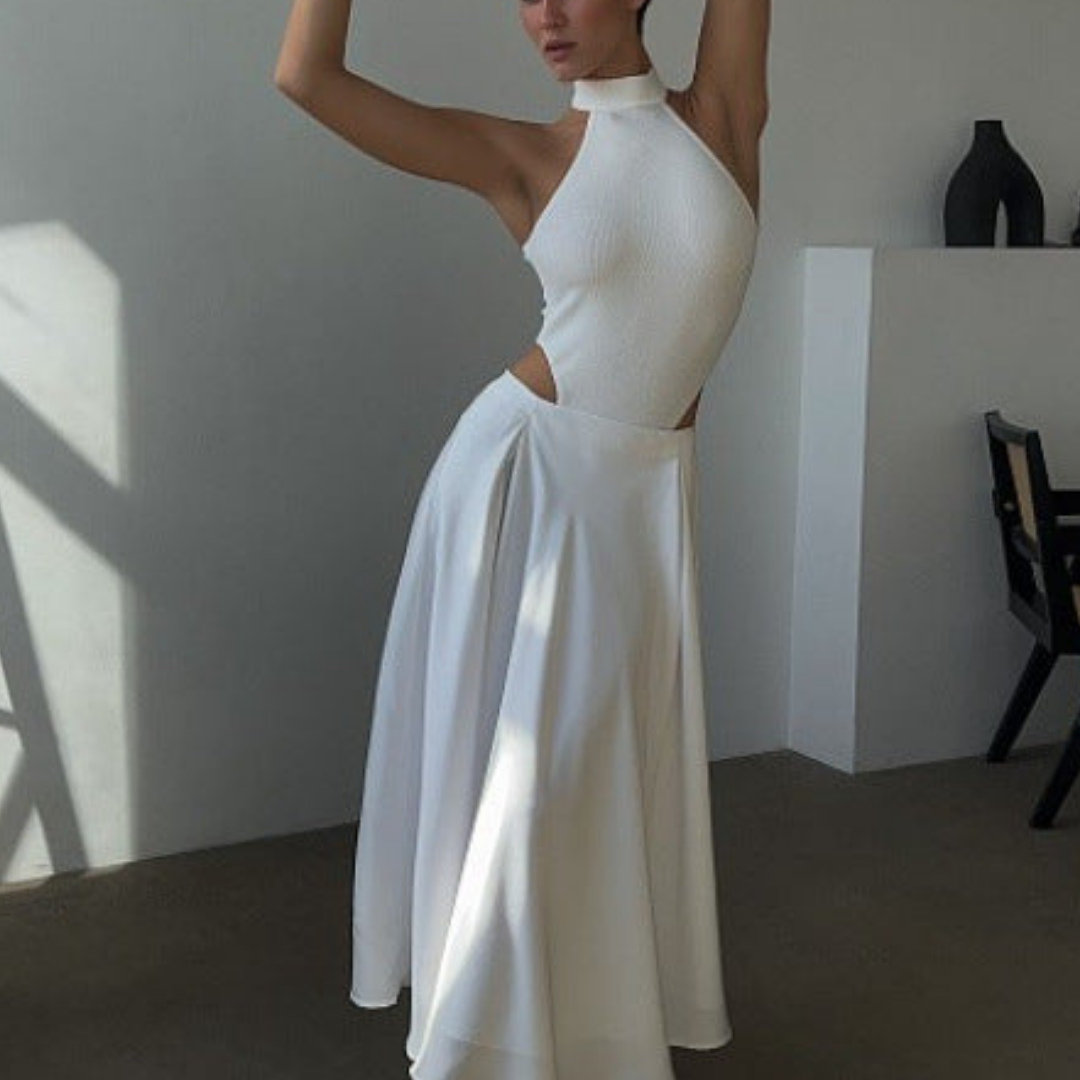 Women's High-Waisted Stylish Flowing Skirt