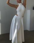 Women's High-Waisted Stylish Flowing Skirt
