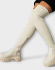 Overknee Boots with Chunky Sole