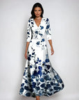 Stylish Party Dress with Bold Floral Print