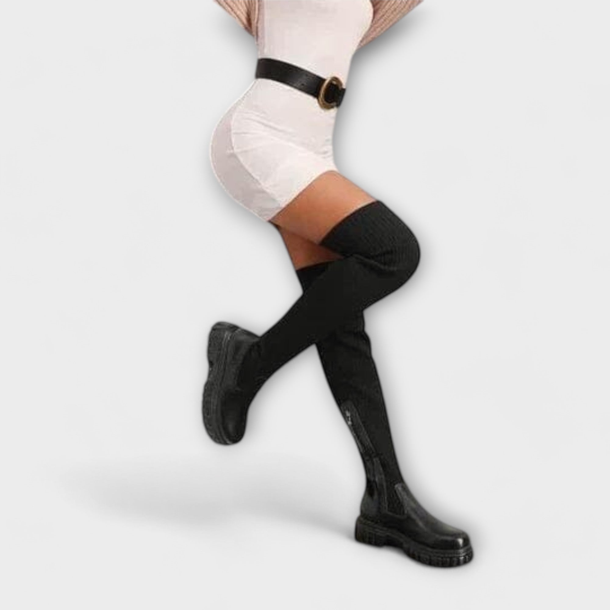 Overknee Boots with Chunky Sole