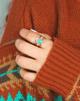 Bohemian Vintage Turquoise Ring