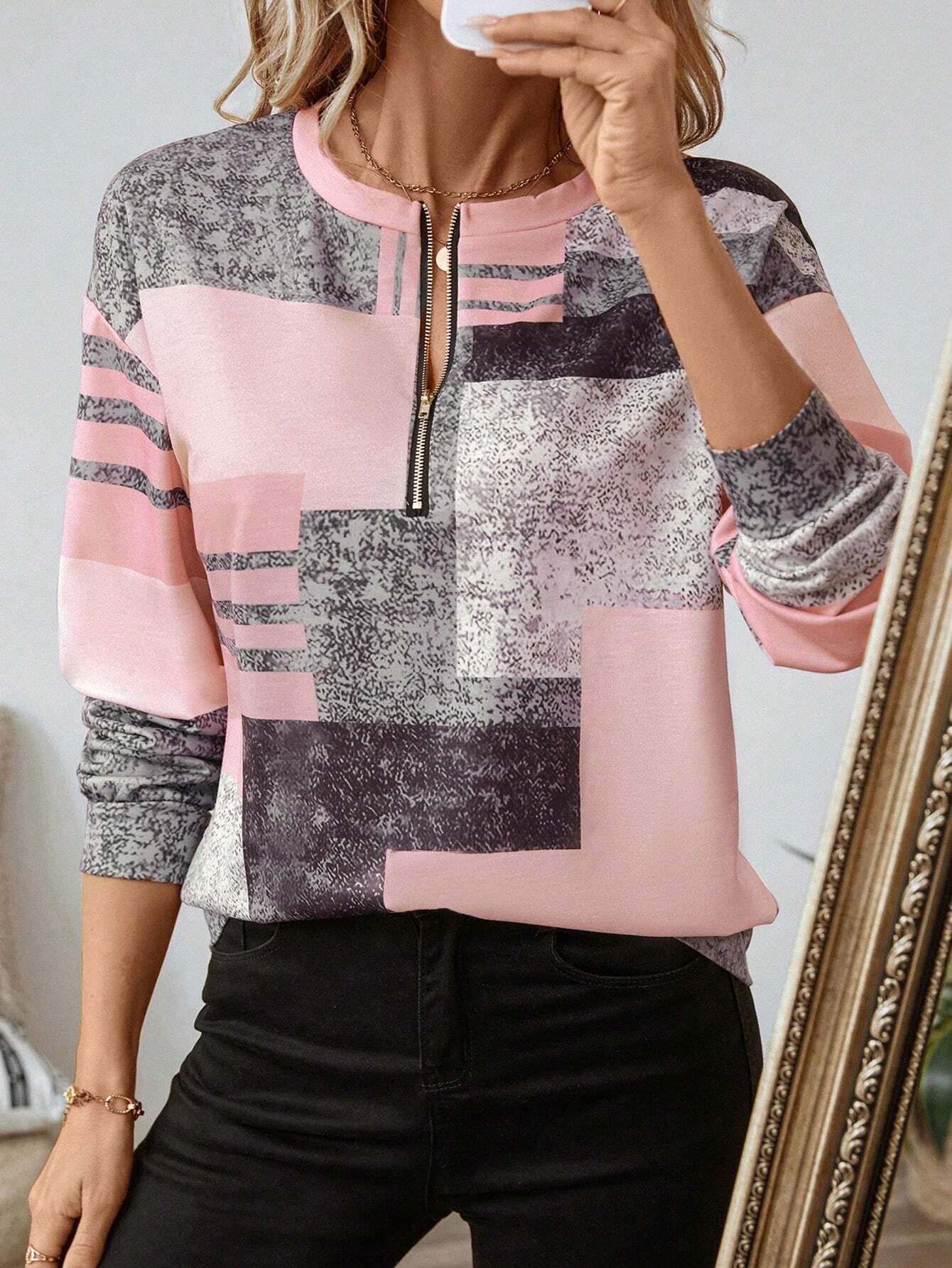 Chic Vintage Long Sleeve Pullover