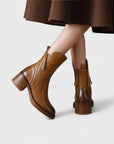 Genuine Leather Ankle Boots