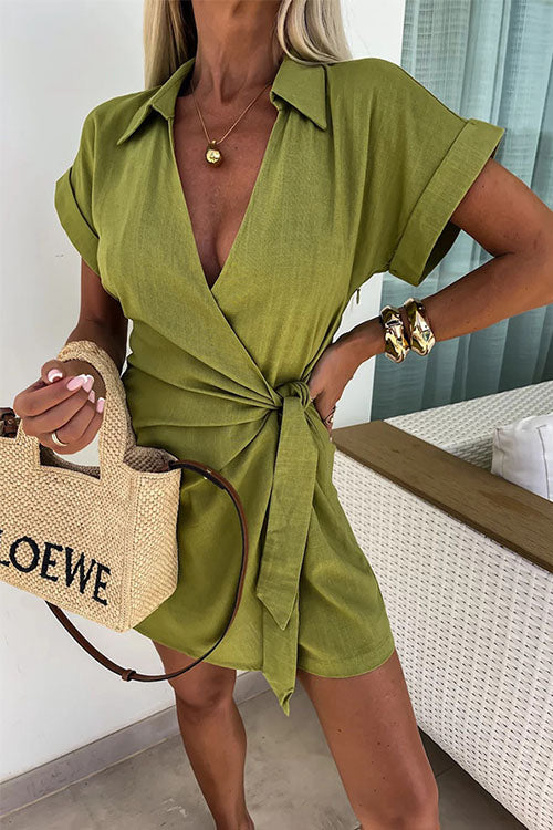 Trendy Women’s Short Sleeve Jumpsuit