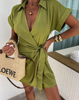 Trendy Women’s Short Sleeve Jumpsuit