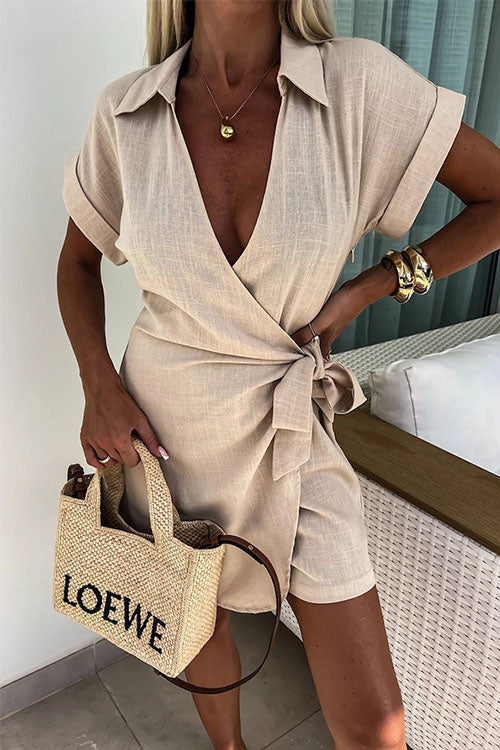 Trendy Women’s Short Sleeve Jumpsuit