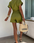 Trendy Women’s Short Sleeve Jumpsuit
