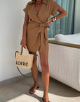 Trendy Women’s Short Sleeve Jumpsuit