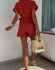 Trendy Women’s Short Sleeve Jumpsuit