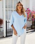 Modern V Neck Blouse Design