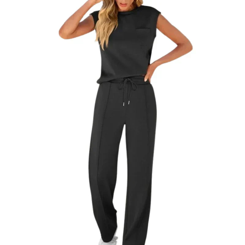 Elegant Two Piece Sleeveless Set