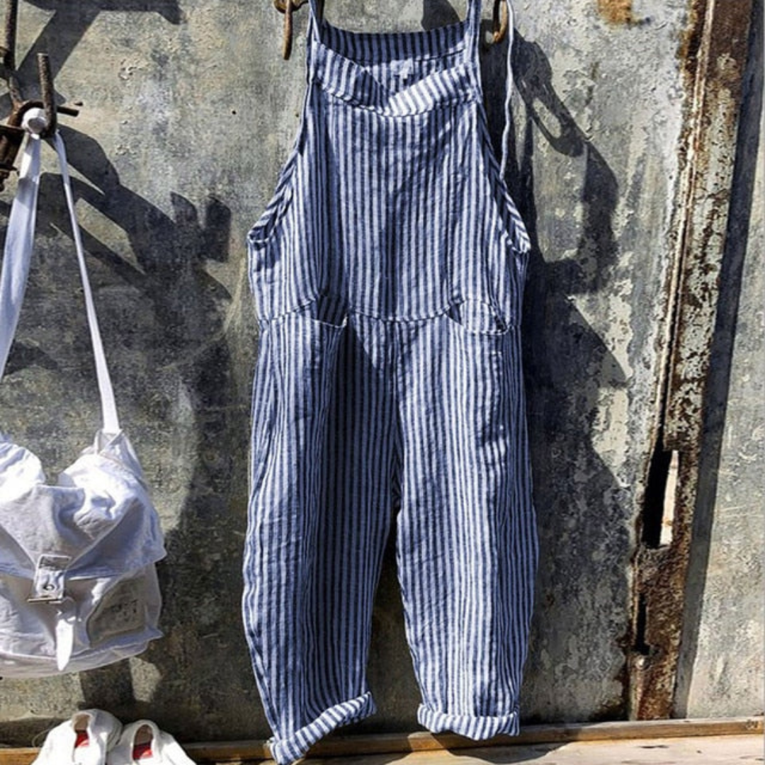 Checkered Sleeveless Jumpsuit for Women