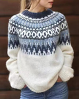 Sweater with Icelandic pattern