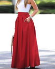 Women's Maxi Skirt with Pleats