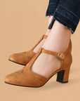 Chunky Medium Low comfortable Heels