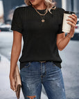 Classic Fit Short Sleeve Knit Top