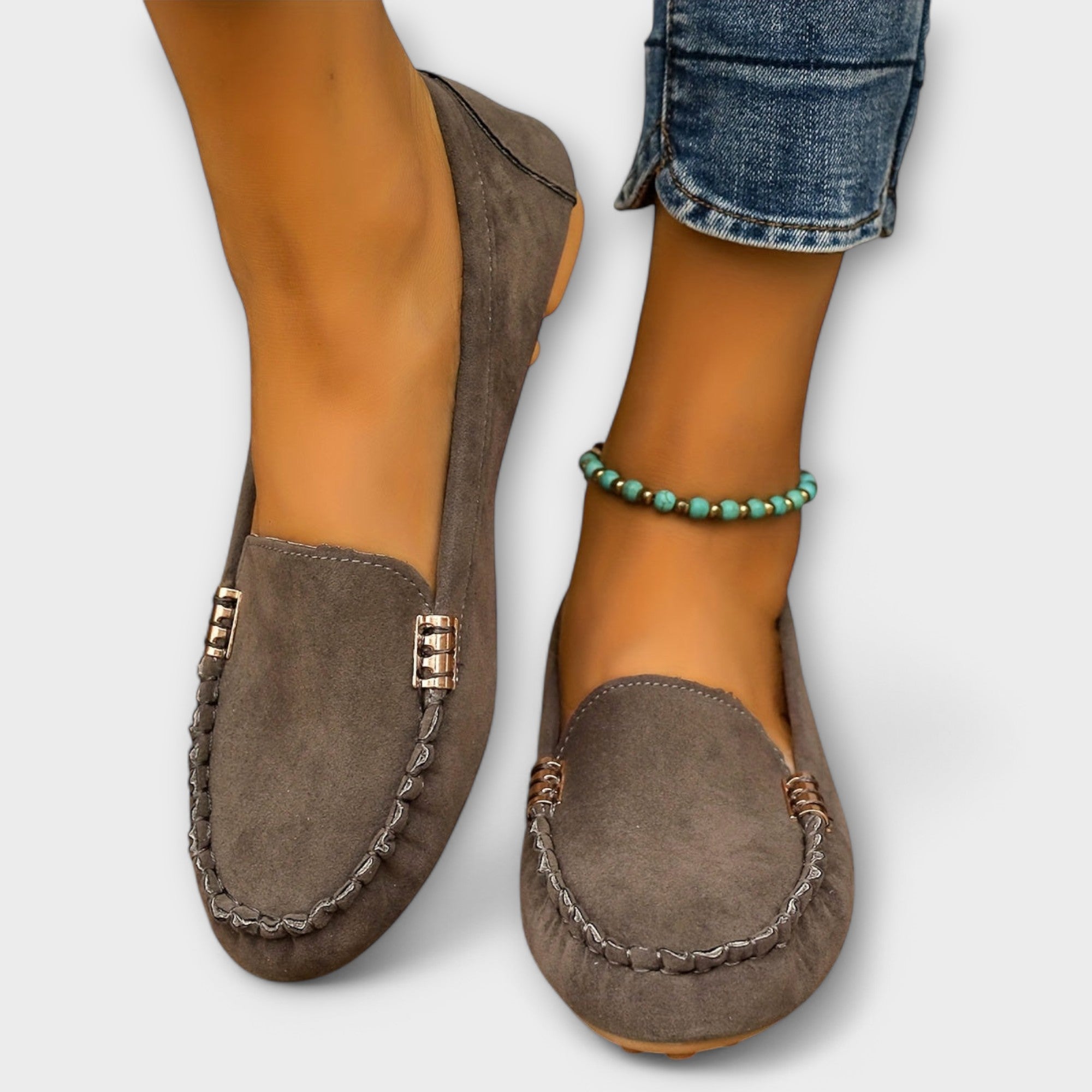 Soft Leather Moccasin Slip-On Shoes