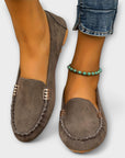 Soft Leather Moccasin Slip-On Shoes