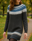 Sweater made of Icelandic textile