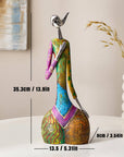 Abstract Colorful Female Statues