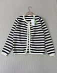 Timeless Striped Sweater Cardigan