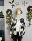 Timeless Striped Sweater Cardigan