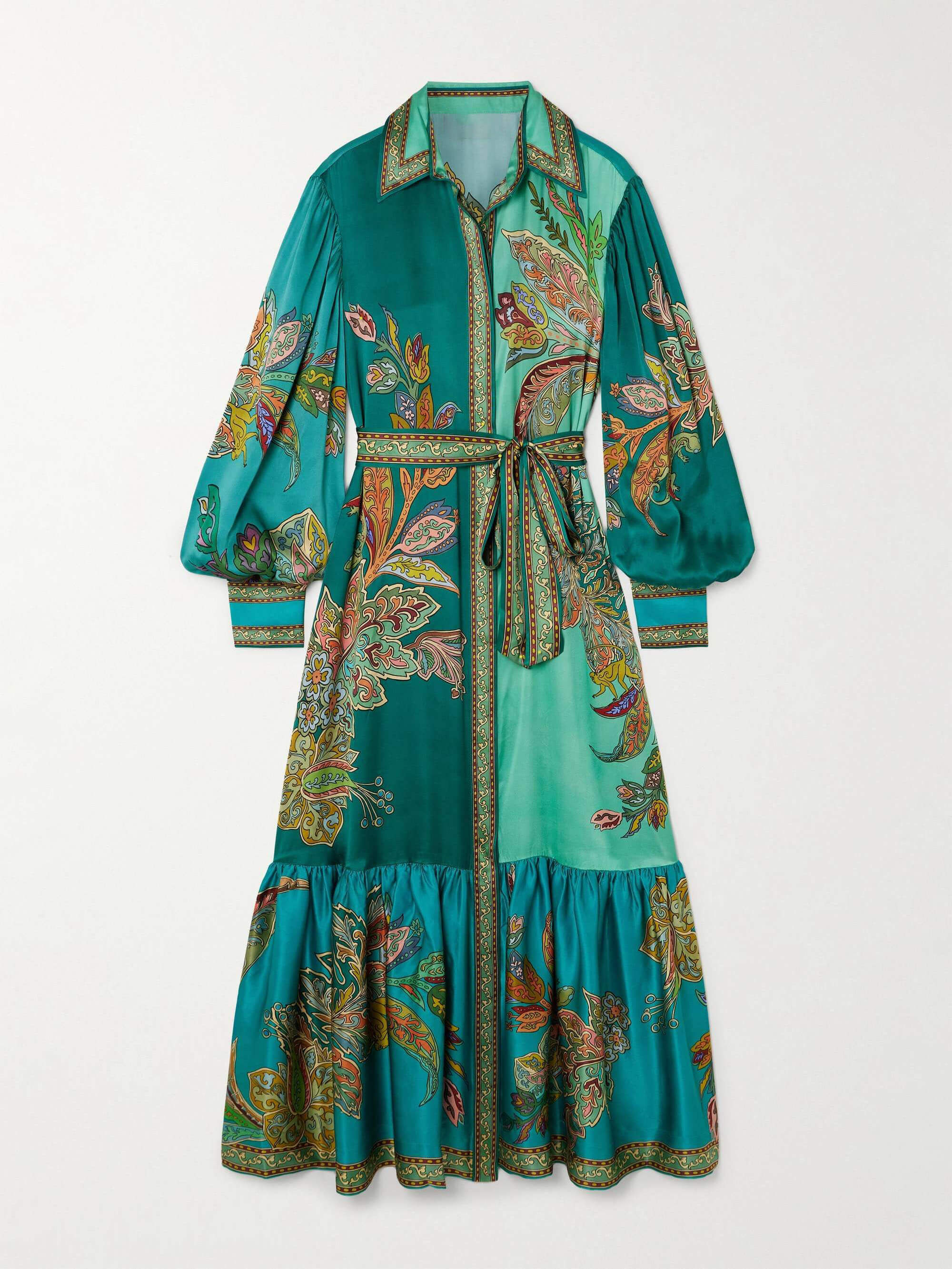 Soft Floral Pattern Maxi Dress