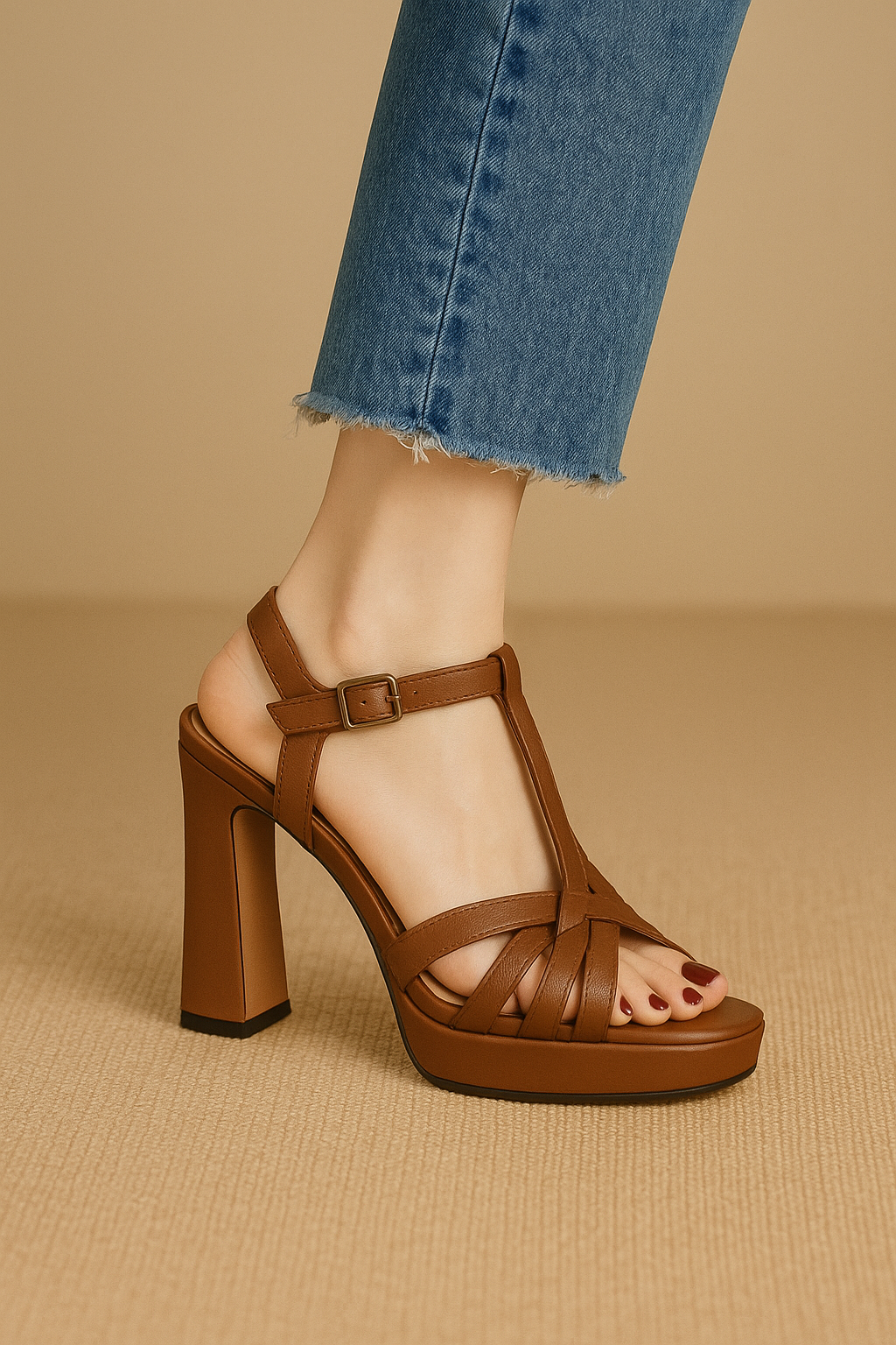 Comfortable Classic High Sole Heel