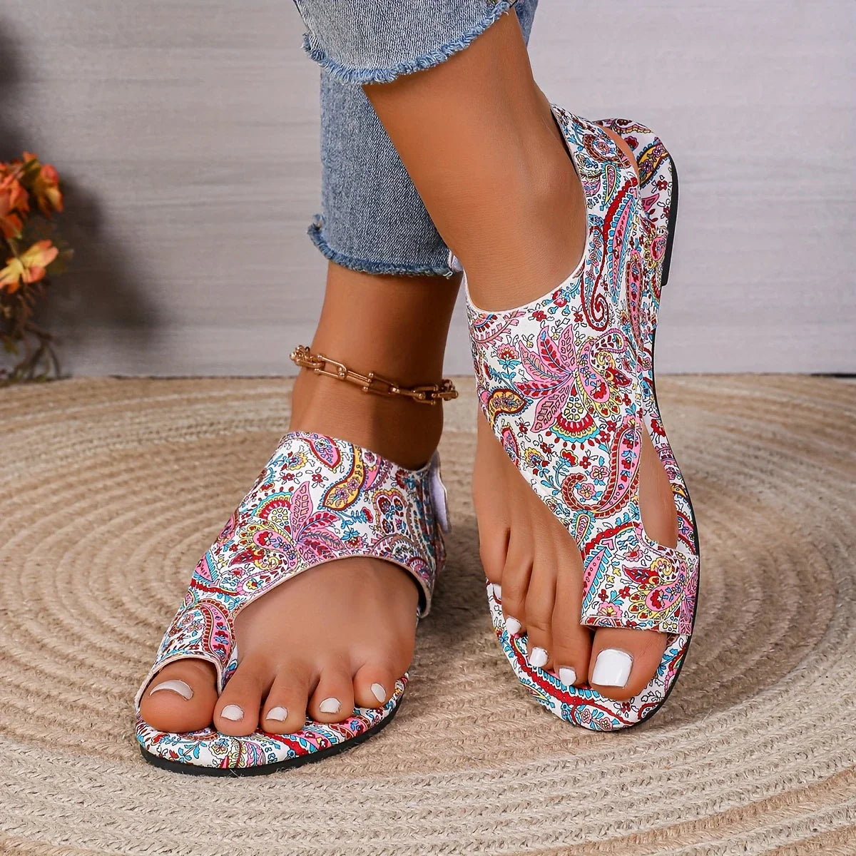 Vintage-Inspired Boho Beach Sandals