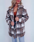 Cozy Checkered Polar Fleece Jacket