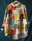 Cute Chloe Dog Drawing Print T-Shirt