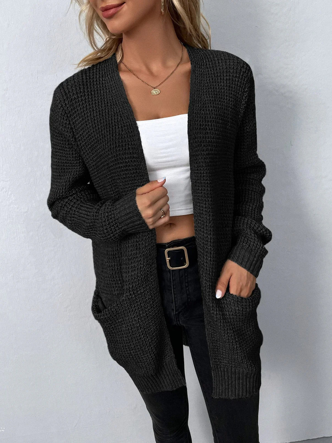 Classic Long-Sleeved Cardigan for Women