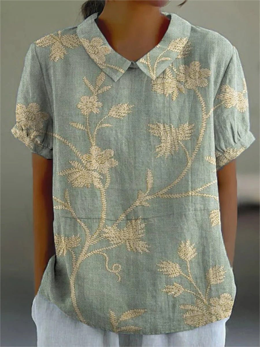 Lightweight Floral Print Shirt